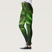 Groen bedrukte Leggings – Stijlvol comfort (Links)