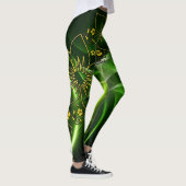 Groen bedrukte Leggings – Stijlvol comfort (Rechts)