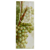  groen beeld en bladpatroon wijn cadeautas (Voorkant)