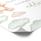 Groen Beer Ballon Bearly Wait Envelope Station Poster (Hoek)