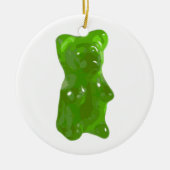Groen Beer Snoep Keramisch Ornament (Voorkant)