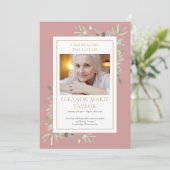 Groen begrafenis-herdenkingsdienst order of servic programmakaart (Staand voorkant)