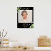 groen begrafenis viering van het leven foto teken poster (Keuken)