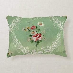  groen behang Print Decoratief Kussen