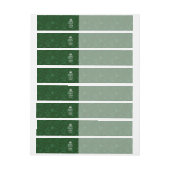 Groen BEHOUD KALM en heb uw Creatieve Tekst Adreslabel Wikkel (Vel)