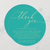 Groen beige Elegante Custom Photo Dank u Feestdagenkaart (Voorkant / Achterkant)