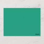 Groen/beige Fancy Art Deco Table Number Briefkaart (Achterkant)