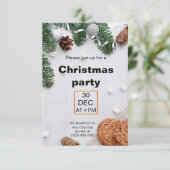 Groen Beige Rood Esthetisch Kerstfeest Kaart (Staand voorkant)