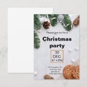 Groen Beige Rood Esthetisch Kerstfeest Kaart (Voorkant / Achterkant)