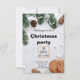 Groen Beige Rood Esthetisch Kerstfeest Kaart