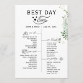 Groen Best Day Ever Programma Uitnodiging (Voorkant)