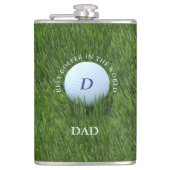 Groen Beste Golfer in de Wereld Golf Theme Flask Heupfles (Voorkant)
