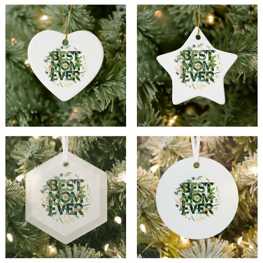 Groen Beste Moeder Ooit Moederdag Cadeaus Keramisch Ornament
