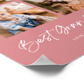 Groen Beste Oma Ooit Vier Foto'S Poster (Hoek)