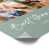 Groen Beste Oma Ooit Vier Foto'S Poster (Hoek)