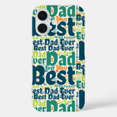 Groen Beste Papa Ooit iPhone / iPad Case (Achterkant)