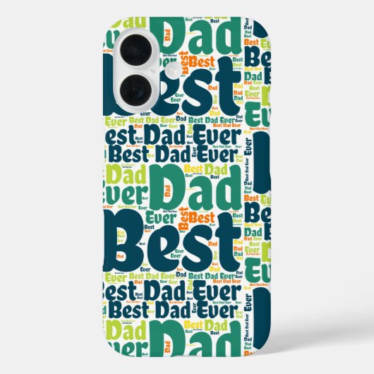 Groen Beste Papa Ooit iPhone / iPad Case (Achterkant)