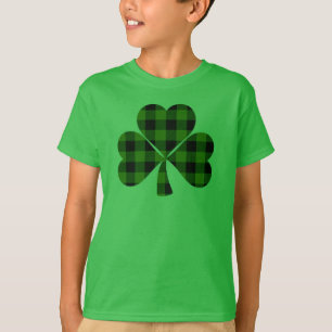 Groen betaald shamrock st. feestdag ontwerp t-shirt