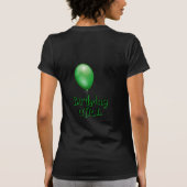 Groen bier ballonnen verjaardagsfeestje t-shirt (Achterkant)