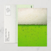 Groen Bier Close-up Briefkaart (Voorkant / Achterkant)