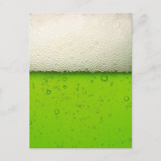 Groen Bier Close-up Briefkaart (Voorkant)