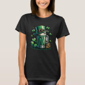 Groen Bier en Leprechaun Pet T-shirt (Voorkant)