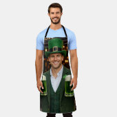 Groen Bier Iers All-Over Print Schort nummer 2 (Gedragen)