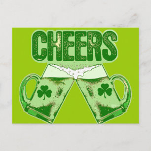 Groen bier juichen briefkaart