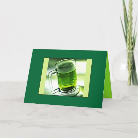 Groen Bier Kaart (Voorkant)