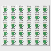 Groen bier Lucky St Patricks Day Groen bier Cadeaupapier (Vlak)