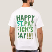 groen bier voor st . patricks dag t-shirt (Achterkant)