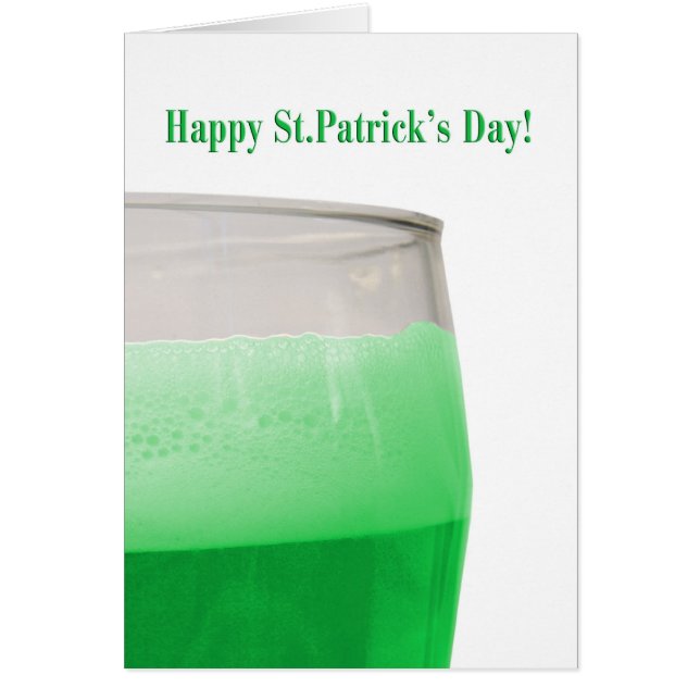 Groen bier voor St. Patrick's Day (Voorkant)