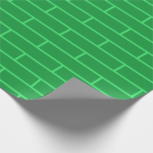 Groen bietconstructiepatroon cadeaupapier (Hoek)