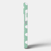 Groen, Big Polka Dots iPhone Hoesje (Achterkant / Links)