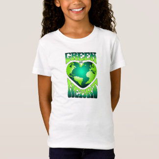 GROEN BIJ HART Eco Milieuvriendelijke Retro T-shirt
