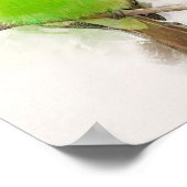 Groen bijeneter portret poster (Hoek)