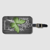 Groen bijtend Butterfly - Bagagelabel (Voorkant (horizontaal))