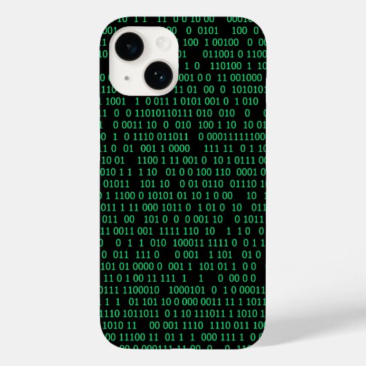 Groen Binair Numeriek Systeem Case-Mate iPhone Case (Achterkant)