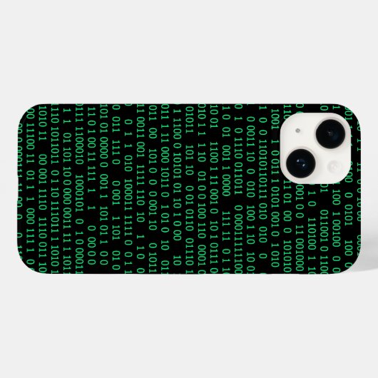 Groen Binair Numeriek Systeem Case-Mate iPhone Case (Achterkant (horizontaal))