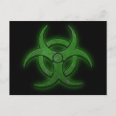 Groen biogevaar briefkaart (Voorkant)