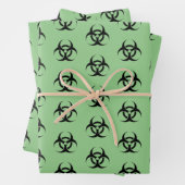 Groen biogevaar inpakpapier vel (In situ)