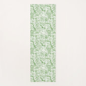 Groen biologisch patroon yogamat (Voorkant)