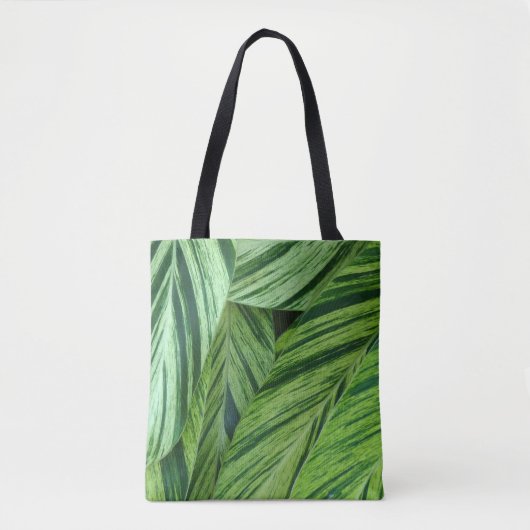 Groen Blad Abstract Tote Bag (Voorkant)