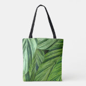 Groen Blad Abstract Tote Bag (Achterkant)