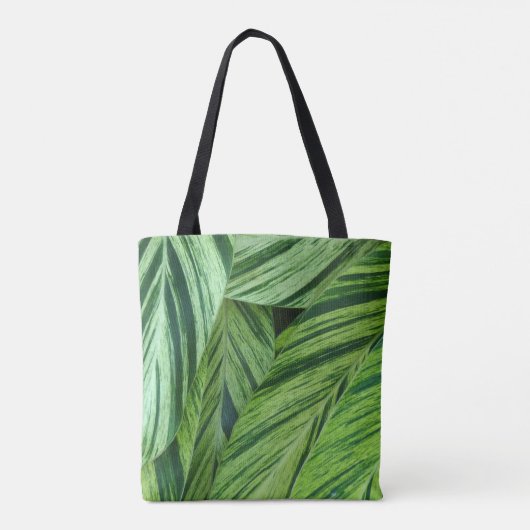 Groen Blad Abstract Tote Bag (Achterkant)