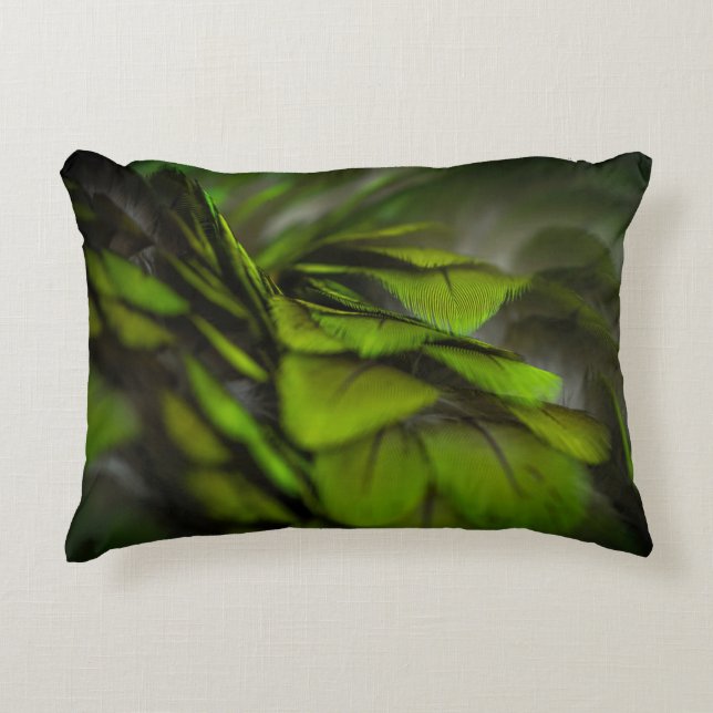 Groen blad accent kussen (Voorkant)