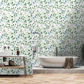 groen blad behang