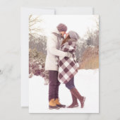 Groen Blad | Bewaar de datum met foto en namen Save The Date (Achterkant)
