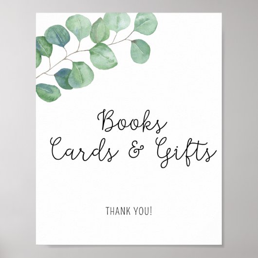 Groen Blad - Boeken kaarten en cadeaus Poster (Voorkant)