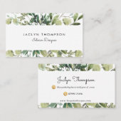 groen blad botanisch visitekaartje (Voorkant / Achterkant)